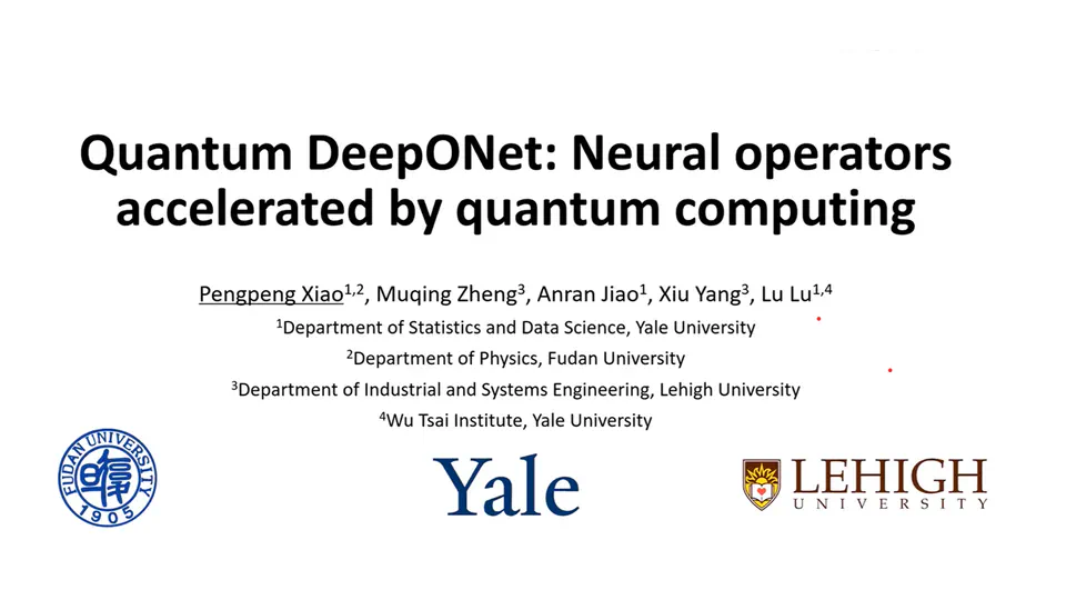 Quantum DeepONet